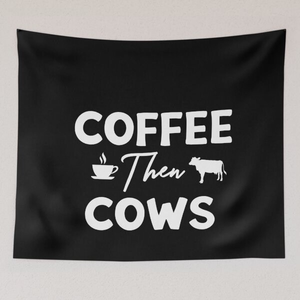 Item preview, Coffee Then Cows, Funny Cow Farmer Design designed and sold by NECHSTORE.