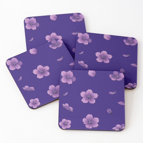 Item preview, Falling Amethyst Purple Sakura Cherry Blossom petals designed and sold by arterialmotive.