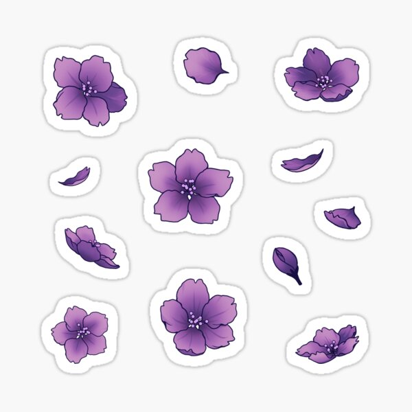 Flower Petals Stickers for Sale | Redbubble