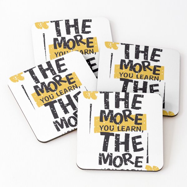 Item preview, The More you learn, The More you earn-quote-with-motivating-message designed and sold by Yassine Janane.