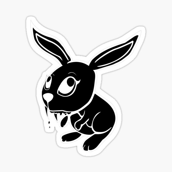 Black Rabbit Sticker