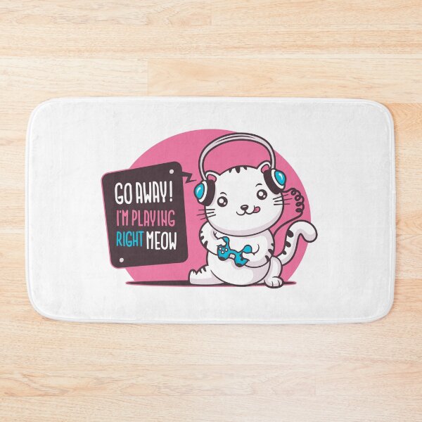 Item preview, Go Away I'm Playing Right Meow - Cat Gamer designed and sold by zoljo.