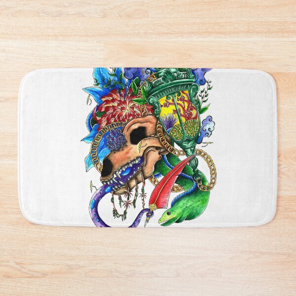 Item preview, lantern skull illustration designed and sold by sachatillu.