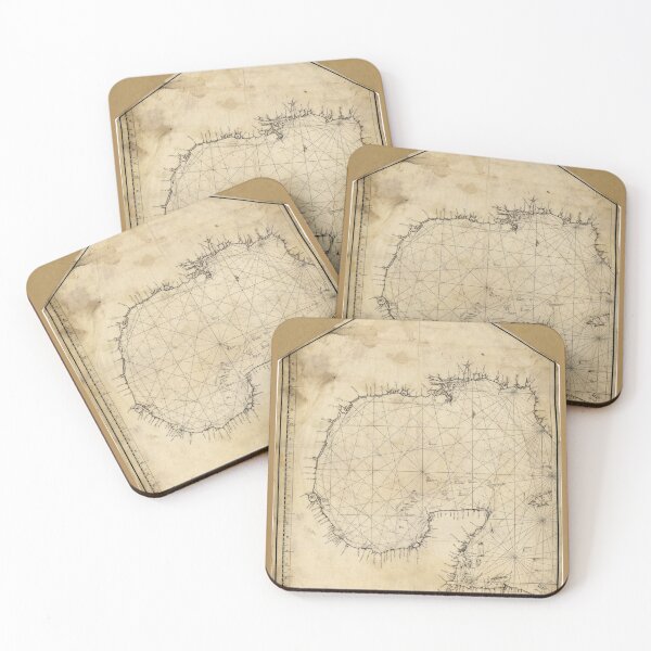 Item preview, Gulf of Mexico Map (1730) designed and sold by allhistory.
