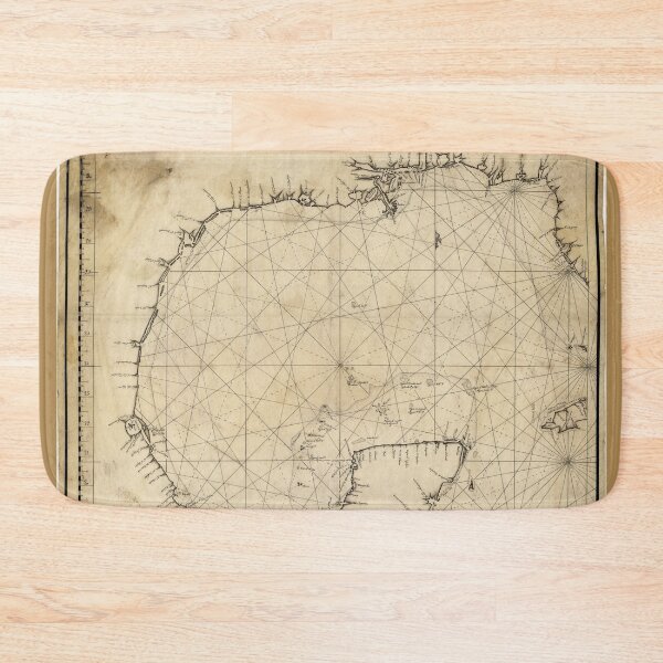 Item preview, Gulf of Mexico Map (1730) designed and sold by allhistory.