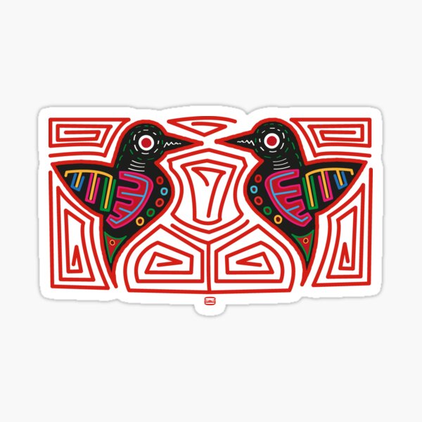 Vista previa del artículo con la obra «Colibríes - Mola art», diseñado y vendido por CatkinEXD.