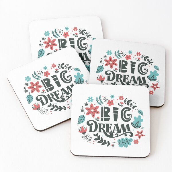 Item preview, Dream big. Lettering and floral design quote. designed and sold by Mushrankhan.