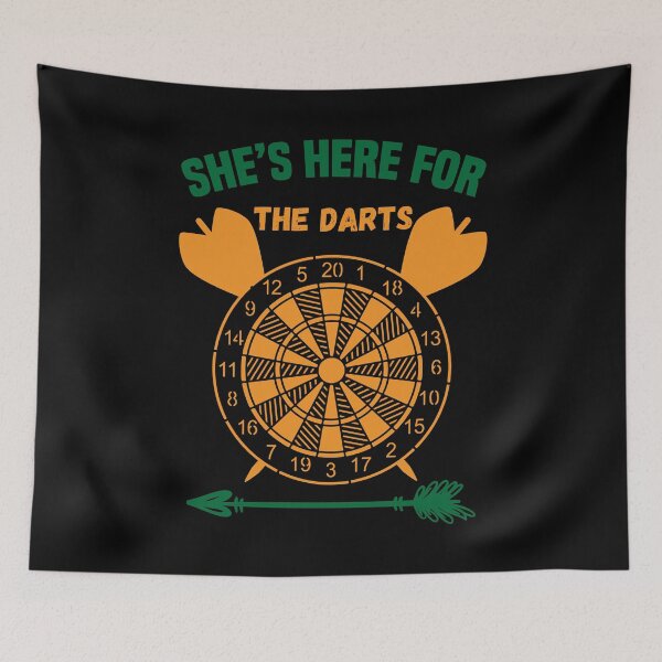 Item preview, Partner Design She's Here For The Darts designed and sold by OmmeDesigns.