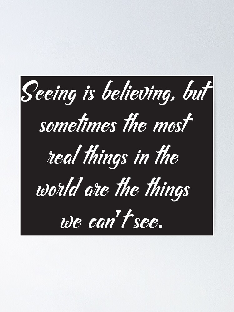 "Polar Express Seeing is Believing " Poster for Sale by RnkSheikh