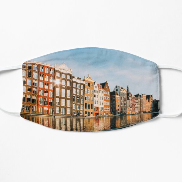 amsterdam skyline Flat Mask