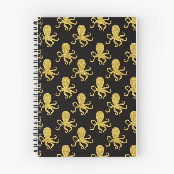 Item preview, Octopus gold glitter pattern designed and sold by virilamissa.