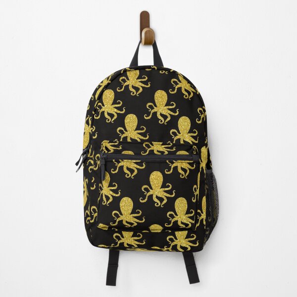 Item preview, Octopus gold glitter pattern designed and sold by virilamissa.