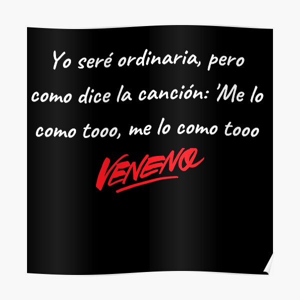 Cotizaciones La Veneno Póster