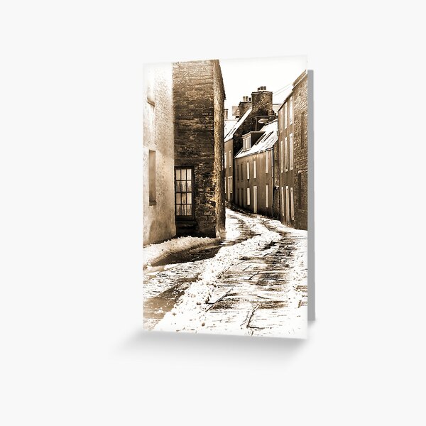 Stromness Street Corner Mainland Orkney Scotland. Greeting Card