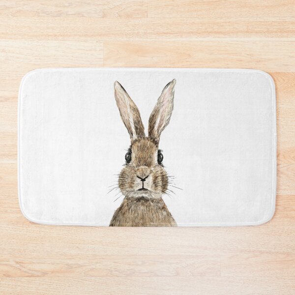 Item preview, hand painted cute innocent rabbit watercolor  designed and sold by ColorandColor.