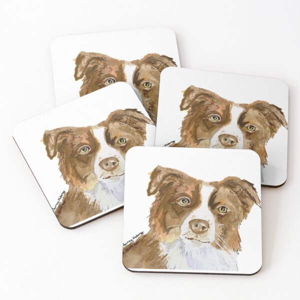 Item preview, Australian Shepherd watercolor by Sunny designed and sold by Sunny Creations.