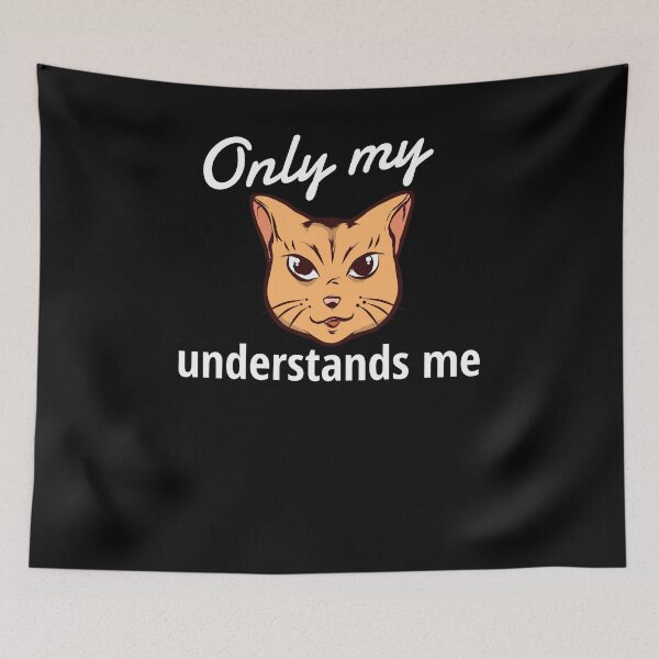 Item preview, Only My Cat Understands Me designed and sold by sketchypages.