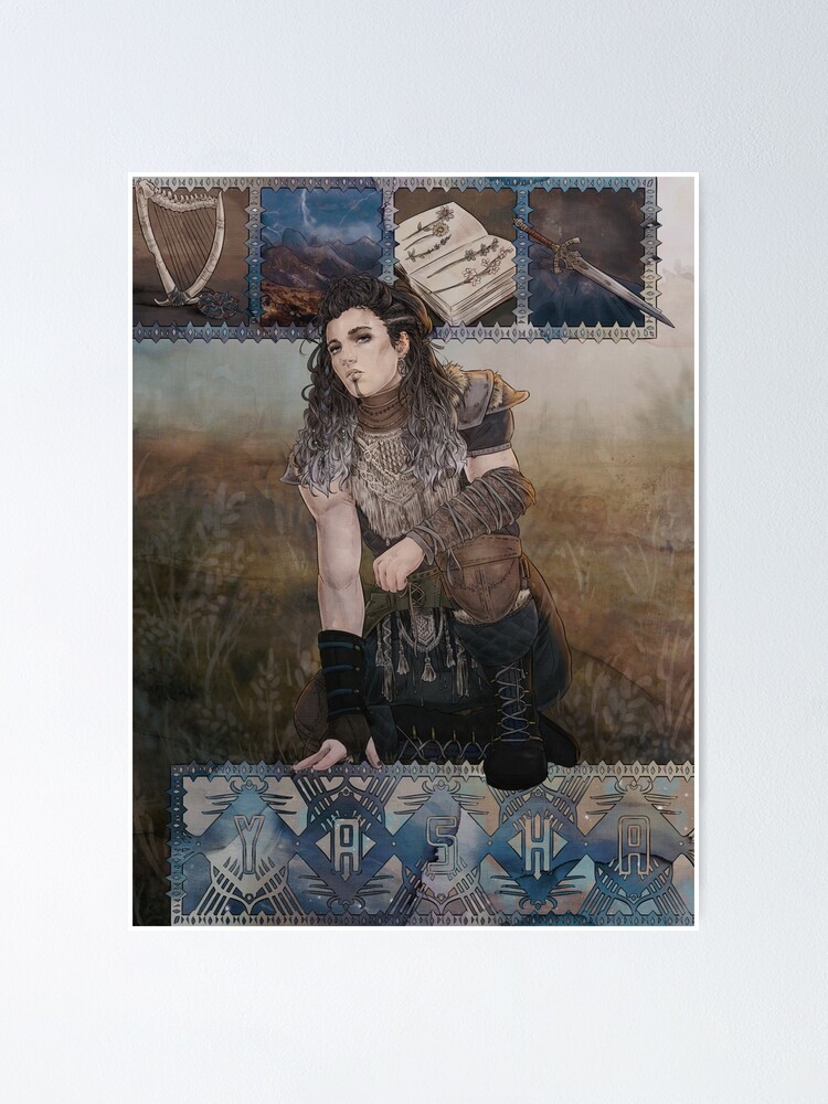 "-Yasha-" Poster for Sale by MakenziePolkas | Redbubble