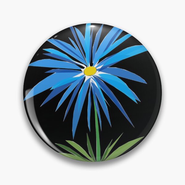 Item preview, Beautiful Blue Flower Minimalistic designed and sold by Preety Padhiyar.
