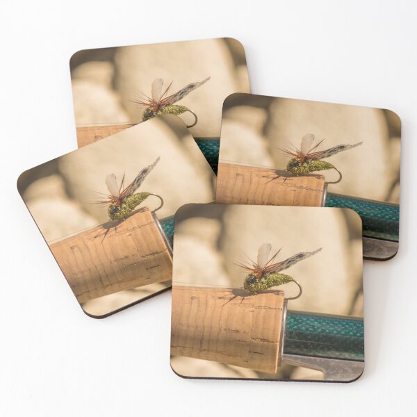 Item preview, A macro shot of an artificial cicada fly for fishing for trout designed and sold by SnapTPhotograph.
