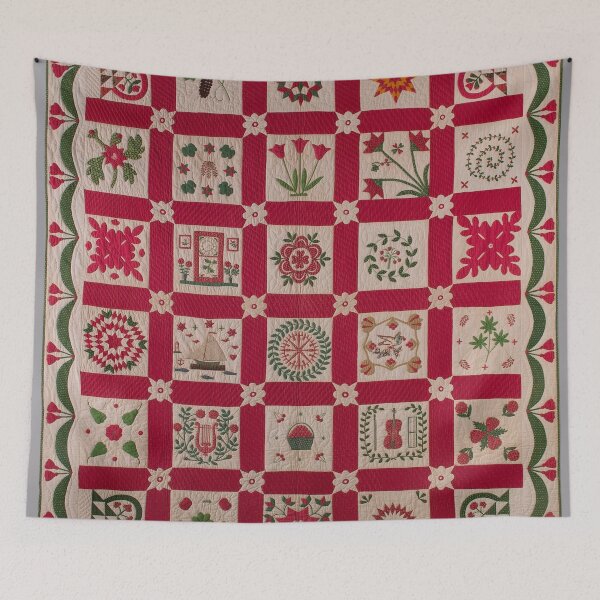 Item preview, Album Quilt by Elizabeth Sanford Jennings Hopkins designed and sold by jwebmarket.