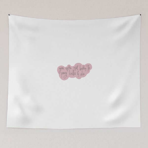 Item preview, You Were Not Born to Pay Bills and Die Bubble Script designed and sold by pdaniels.