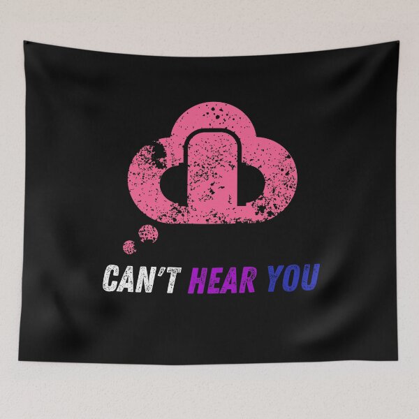 Item preview, Cool Graphic Genderfluid - Can't Hear You I'm Gaming - Can't Hear You Music designed and sold by WonderWear.