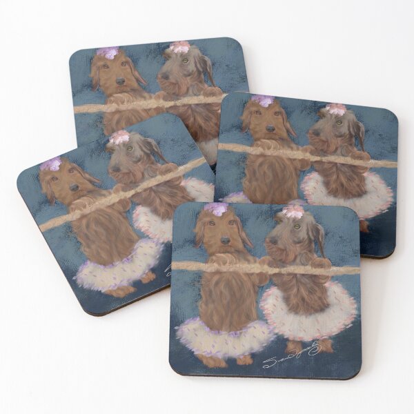 Item preview, LONG HAIRED DACHSHUNDS CAN DANCE TOO designed and sold by shaynart.