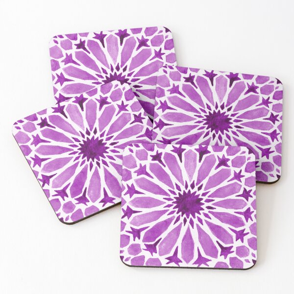Item preview, Purple moroccan tiles designed and sold by Carolin Bentbib.