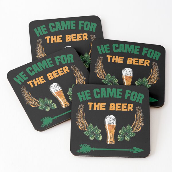 Item preview, Partner Design Darts And Beer He Came For The Beer designed and sold by OmmeDesigns.