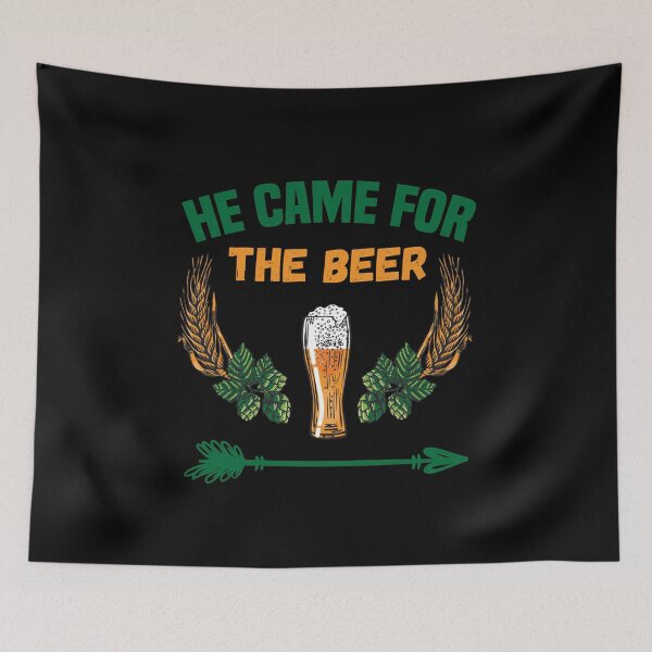 Item preview, Partner Design Darts And Beer He Came For The Beer designed and sold by OmmeDesigns.