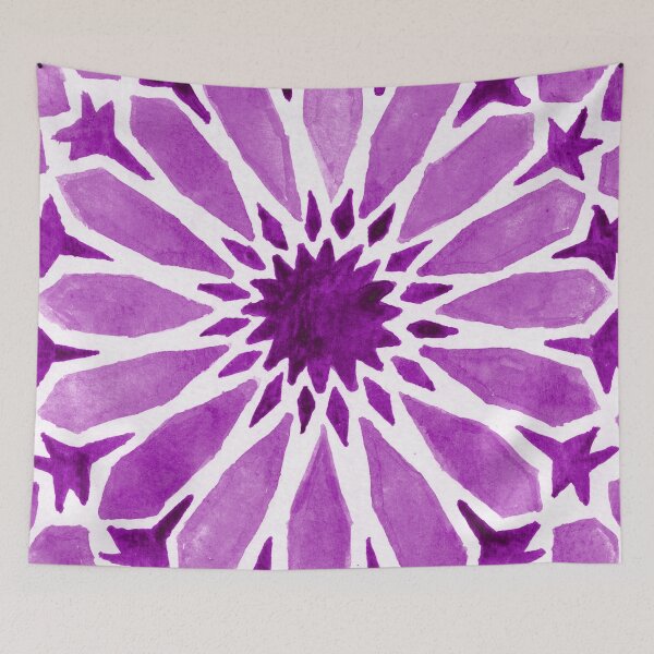 Artikelvorschau, Purple moroccan Tiles entworfen und verkauft von Carolin Bentbib.
