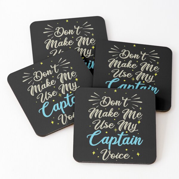 Item preview, Don't Make Me Use My Captain Voice, Cute Funny Gift Idea For Captain  designed and sold by awesomedraw.