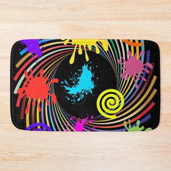 Item preview, Multi-Color Splat Swirl Unique Colorful Pattern designed and sold by luvvvvvit.