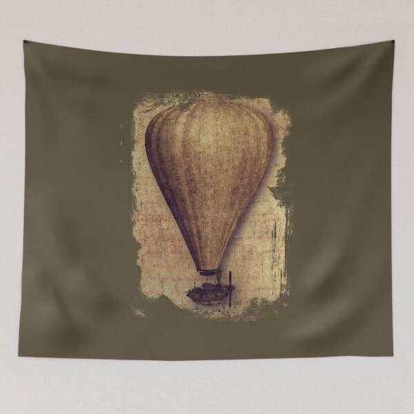 Item preview, Vintage Parchment Hot Air Balloon designed and sold by AeroAstro.