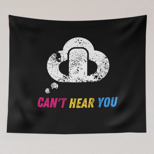 Item preview, Cool Graphic Pansexual - Can't Hear You I'm Gaming - Can't Hear You Music designed and sold by WonderWear.
