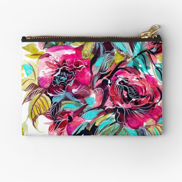 Item preview, Elegant burgundy florals bouquet, watercolor painting designed and sold by IngaDesign.