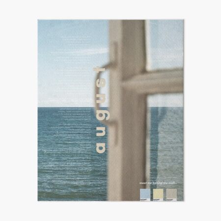 August Taylor Swift Poster Folklore Art Board Print