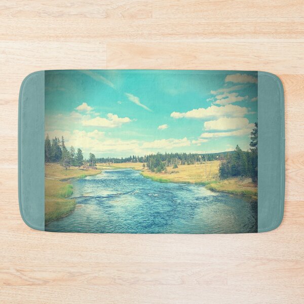 Item preview, Vintage Peaceful River Yellow Stone National Park Nature designed and sold by EdenLiving.