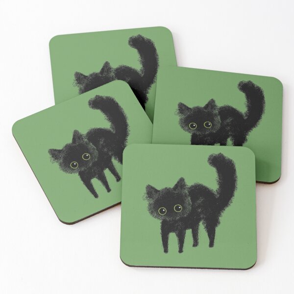 Item preview, Spooked Kitty - Black Cat  designed and sold by cheyparrish.