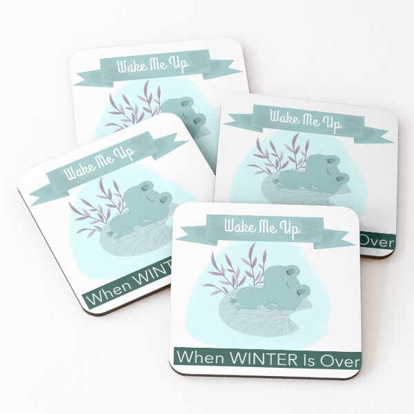 Item preview, Cute Frog "Wake me up when winter is over" designed and sold by Vero De.