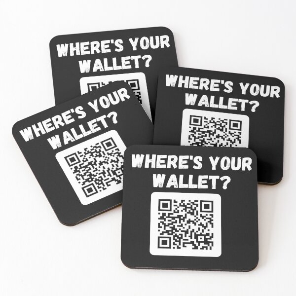 Item preview, Where's Your Wallet? QR Code designed and sold by Cryptohaven.