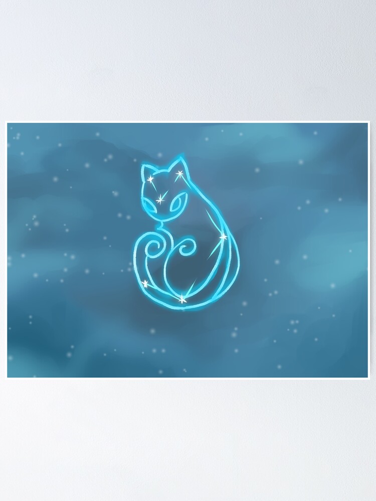 Diona Cat Constellation Poster By Neenernina Redbubble