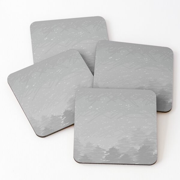 Item preview, greyscale forest  designed and sold by BisonDraw.