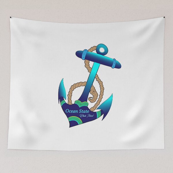Item preview, Ocean State Rhode Island Anchor designed and sold by AnimalCreations.