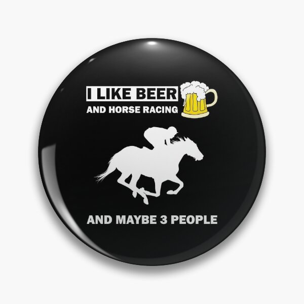 Item preview, I Like Beer And Horse Racing And Maybe 3 People Funny Meme Christmas Gift  designed and sold by Best Arts.