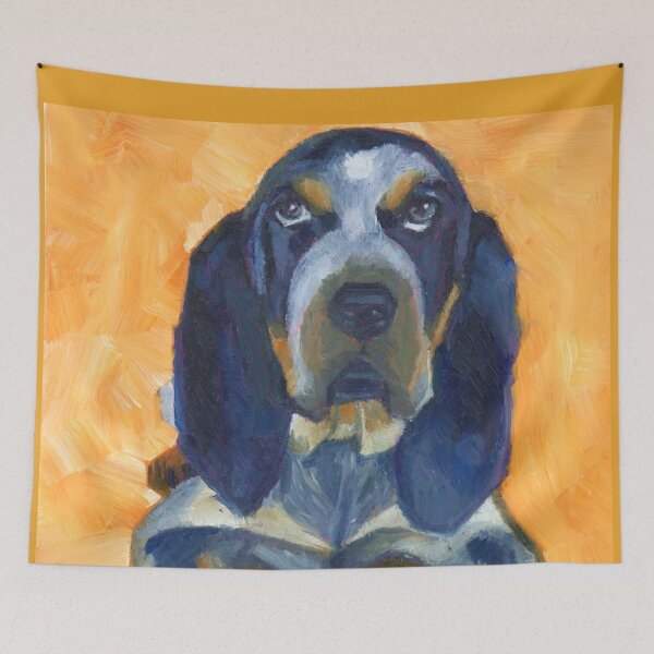 Item preview, Bluetick coonhound artwork products Orange  designed and sold by BGOZart.