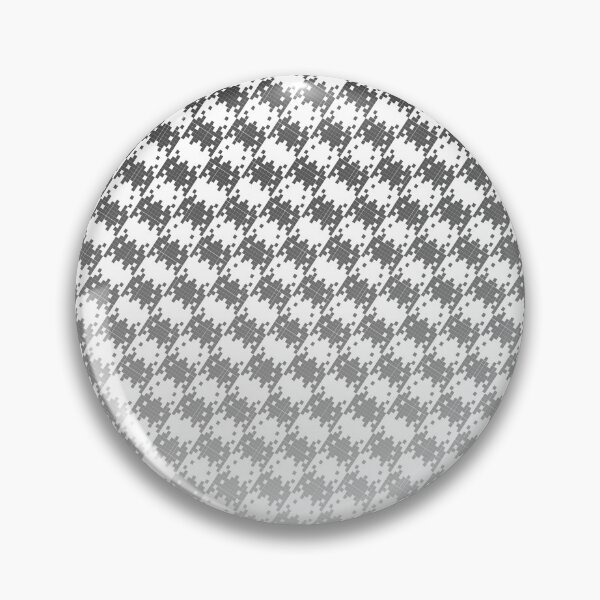 Item preview, Space Invader Dogtooth Pattern Black and White Fade designed and sold by Quooki.