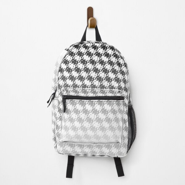 Item preview, Space Invader Dogtooth Pattern Black and White Fade designed and sold by Quooki.