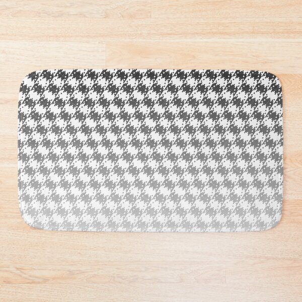 Item preview, Space Invader Dogtooth Pattern Black and White Fade designed and sold by Quooki.